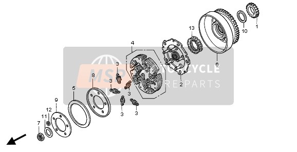 Honda TRX400FA 2007 CLUTCH for a 2007 Honda TRX400FA