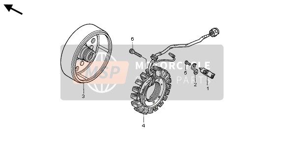 Honda TRX400FA 2007 Generador para un 2007 Honda TRX400FA