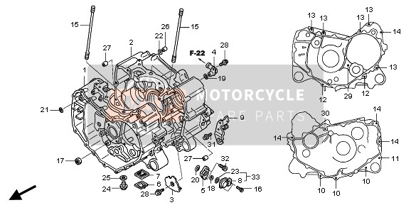 Honda TRX400FA 2007 Carter pour un 2007 Honda TRX400FA