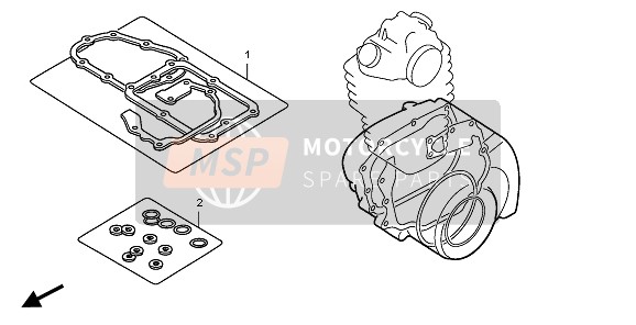 Honda TRX400FA 2007 EOP-2 Kit de juntas B para un 2007 Honda TRX400FA