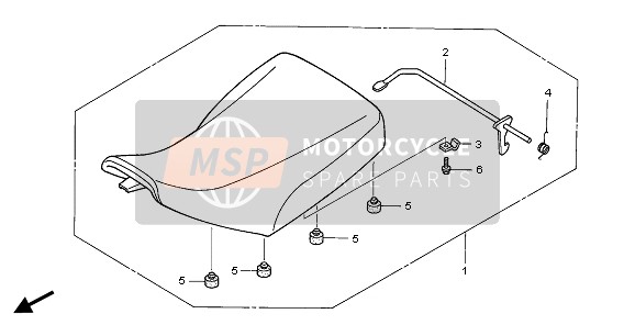 Honda TRX400FA 2007 Asiento para un 2007 Honda TRX400FA