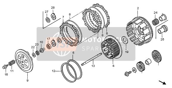 Honda TRX450ER 2007 CLUTCH for a 2007 Honda TRX450ER