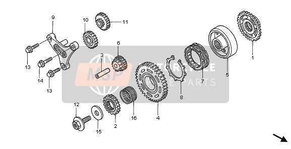 Honda TRX450ER 2007 STARTING CLUTCH for a 2007 Honda TRX450ER