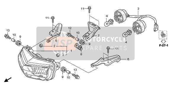 Honda TRX450ER 2007 HEADLIGHT  for a 2007 Honda TRX450ER