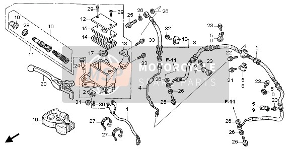 FR. BRAKE MASTER CYLINDER