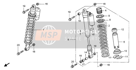 Honda TRX450ER 2007 FRONT CUSHION for a 2007 Honda TRX450ER