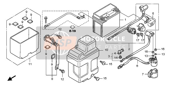 Honda TRX450ER 2007 BATTERIE für ein 2007 Honda TRX450ER