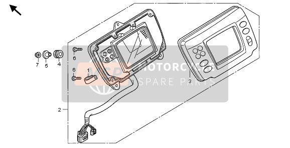 Honda TRX500FA FORETRAX FOREMAN 2007 Mètre pour un 2007 Honda TRX500FA FORETRAX FOREMAN