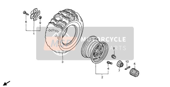 Roue arrière