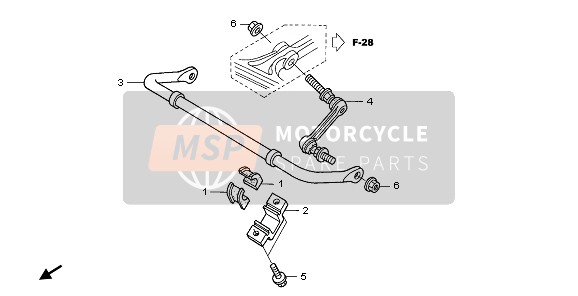 Honda TRX680FA 2007 STABILIZER for a 2007 Honda TRX680FA