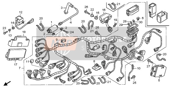 Honda TRX680FA 2007 WIRE HARNESS for a 2007 Honda TRX680FA