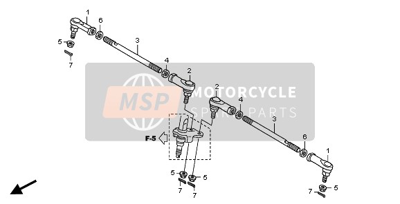 Honda TRX250EX 2008 Rotule de direction pour un 2008 Honda TRX250EX