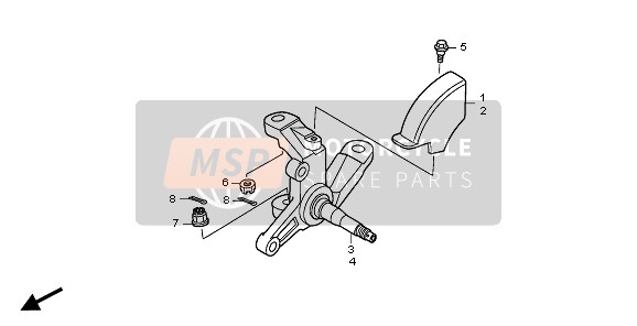 Honda TRX250EX 2008 KNUCKLE for a 2008 Honda TRX250EX