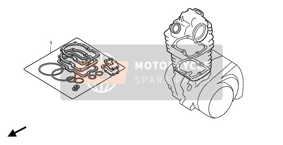 Honda TRX300EX 2008 EOP-1 Kit de joint A pour un 2008 Honda TRX300EX