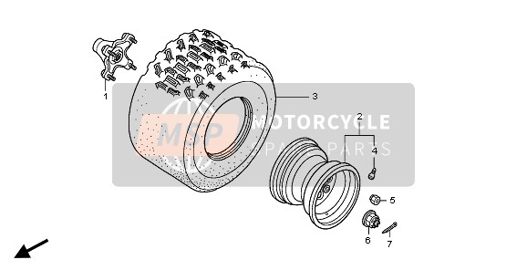 Roue arrière