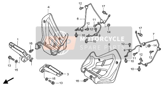 50610HP1A00, Step Comp., R., Honda, 0