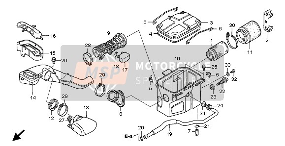 Honda TRX680FA FOURTRAX RINCON 2008 AIR CLEANER for a 2008 Honda TRX680FA FOURTRAX RINCON