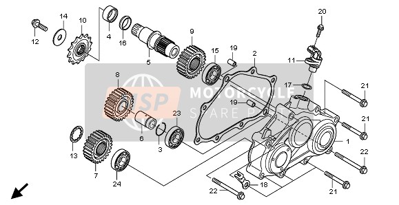 23641HP6A00, Gear, Final Driven (25T), Honda, 0