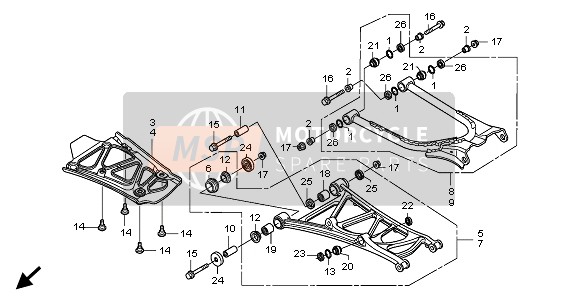 52392HP6A00, Collar B, Rr. Lower Arm, Honda, 0