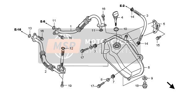 15805HP6A00, Stay, Oil Tank, Honda, 0