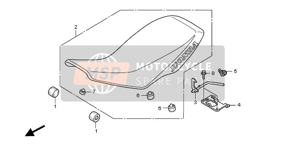 77100HP1A40ZA, Seat Comp. *TYPE1* (TYPE1 ), Honda, 0