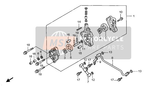 90014KCZ000, Flensbout, 5X25 (CT200), Honda, 0