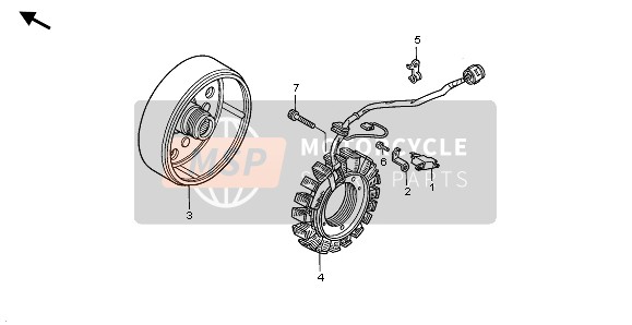 Honda TRX350FE RANCHER 4x4 ES 2001 Generatore per un 2001 Honda TRX350FE RANCHER 4x4 ES