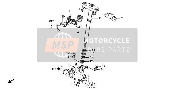 Honda TRX350FE RANCHER 4x4 ES 2001 STEERING SHAFT for a 2001 Honda TRX350FE RANCHER 4x4 ES