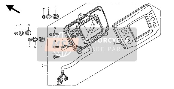 Honda TRX500FE FORETRAX FOREMAN ES 2010 MESSGERÄT für ein 2010 Honda TRX500FE FORETRAX FOREMAN ES