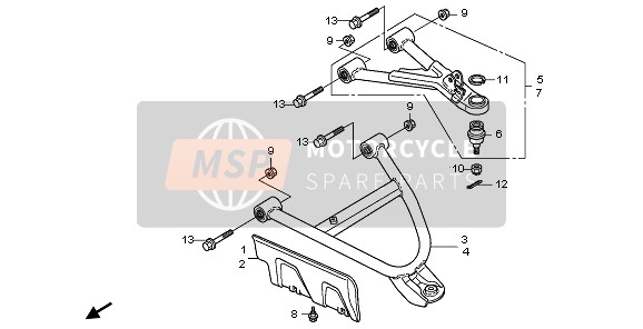 Honda TRX420FE FOURTRAX RANCHER 4x4 ES 2011 FRONT ARM for a 2011 Honda TRX420FE FOURTRAX RANCHER 4x4 ES