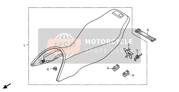 Honda TRX700XX 2011 Asiento para un 2011 Honda TRX700XX