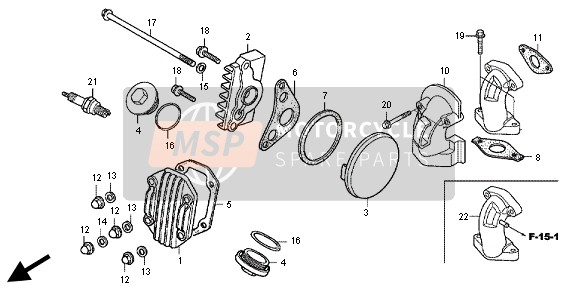 Honda TRX90 2012 CYLINDER HEAD COVER for a 2012 Honda TRX90