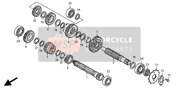 Honda TRX90 2012 TRANSMISSION for a 2012 Honda TRX90