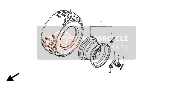 Roue arrière