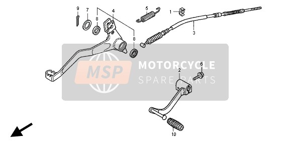 Honda TRX90 2012 PEDAL für ein 2012 Honda TRX90