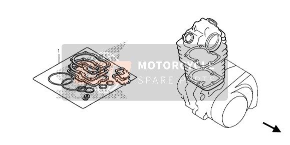 Honda TRX420FE FOURTRAX RANCHER 4x4 ES 2013 EOP-1 Gasket Kit A for a 2013 Honda TRX420FE FOURTRAX RANCHER 4x4 ES