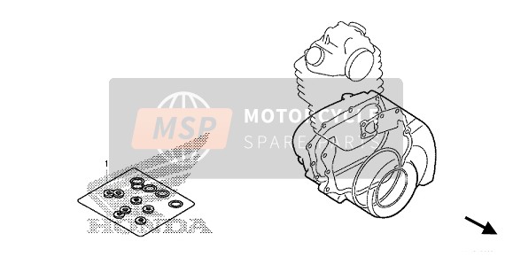 Honda TRX420FE FOURTRAX RANCHER 4x4 ES 2013 EOP-2 Kit de juntas B para un 2013 Honda TRX420FE FOURTRAX RANCHER 4x4 ES