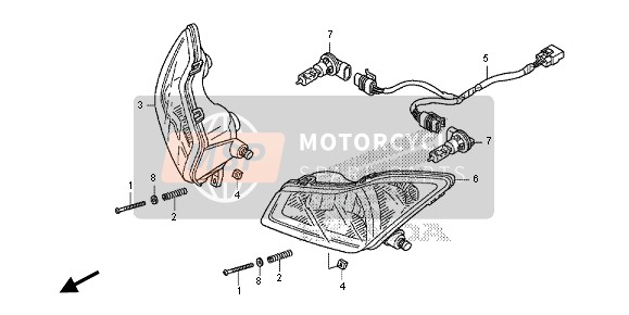 Honda TRX420FE FOURTRAX RANCHER 4x4 ES 2013 HEADLIGHT for a 2013 Honda TRX420FE FOURTRAX RANCHER 4x4 ES