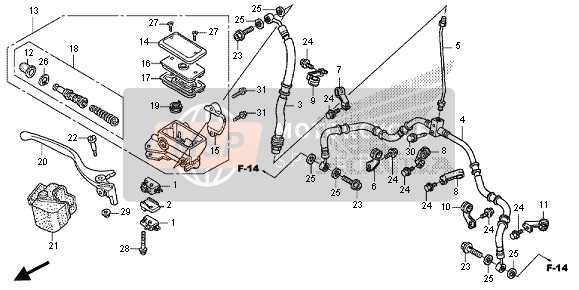 FRONT BRAKE MASTER CYLINDER