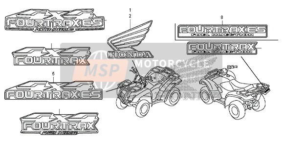 87124HP5U30ZB, Mark, Fr. Fender *TYPE2* (TYPE2 ), Honda, 1