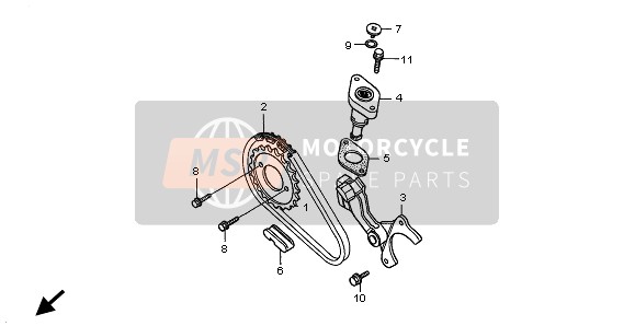 Honda TRX450ES FOREMAN ES 2001 CAM CHAIN for a 2001 Honda TRX450ES FOREMAN ES