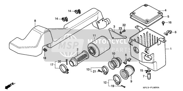 Honda TRX200 1991 Luftfilter für ein 1991 Honda TRX200