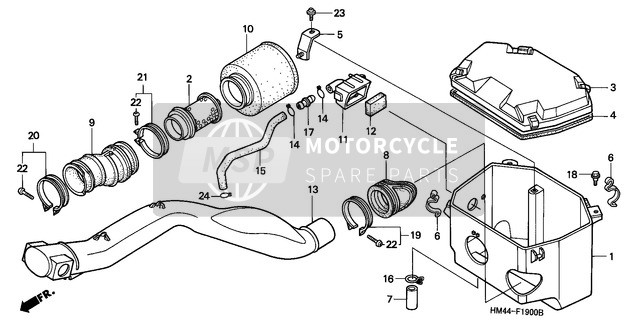 Honda TRX300 1999 Purificateur d'air pour un 1999 Honda TRX300