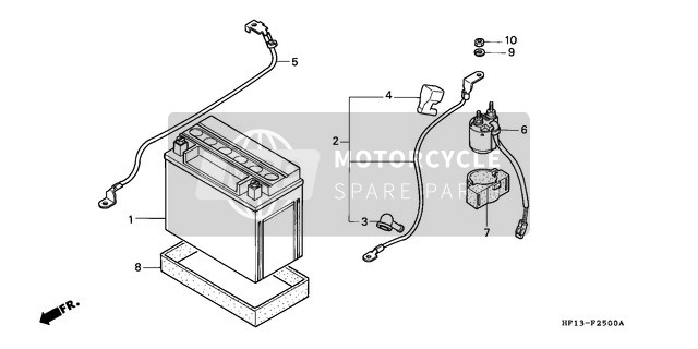 Honda TRX200D 1992 Batterie pour un 1992 Honda TRX200D