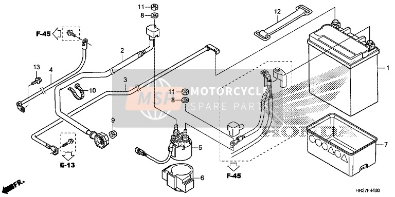 Honda TRX420FM1 2016 Batteria per un 2016 Honda TRX420FM1