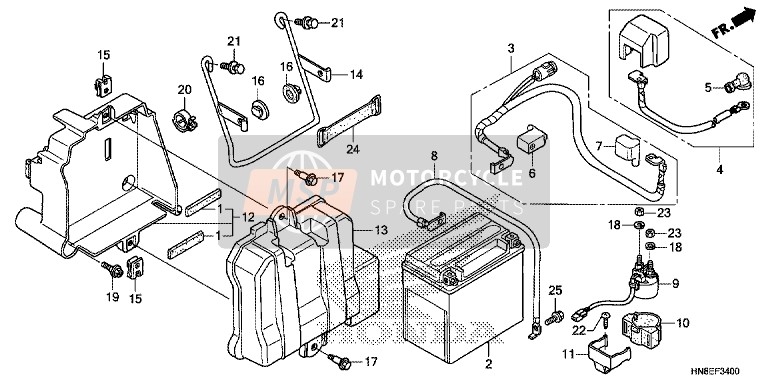 90020438000, Bolt, Flange, 6X20, Honda, 2