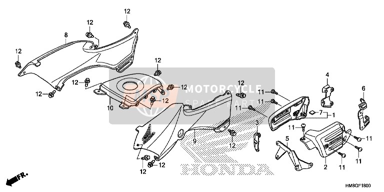 Honda TRX250TM 2014 Kuip afdekking voor een 2014 Honda TRX250TM