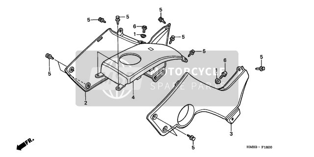 Honda TRX250 1999 Cubierta del cuerpo para un 1999 Honda TRX250