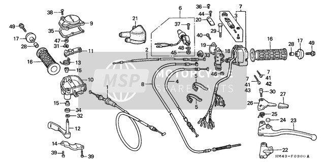 53142HC0770, Case, Throttle Lever, Honda, 0