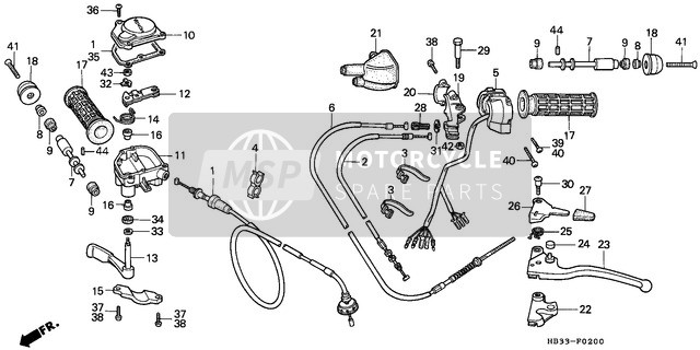 53101MC7000, Weight B, Handle, Honda, 1